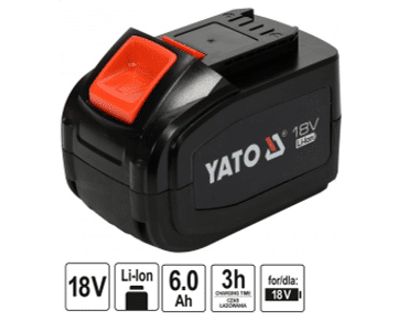 Eficiente batería de iones de litio de 6.0 Ah, equipada con un sistema que protege las celdas contra el sobrecalentamiento y la pérdida de capacidad