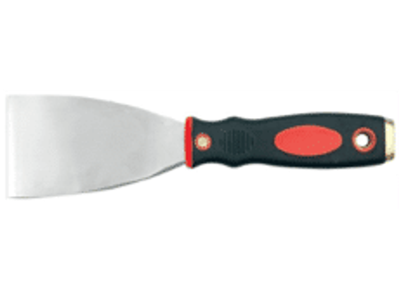 Espátula acero inoxidable 100 mm con mango ergonómico