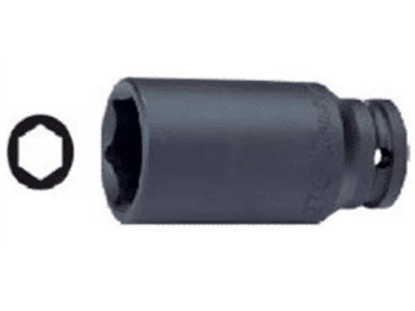 Dado impacto hex largo 3/4