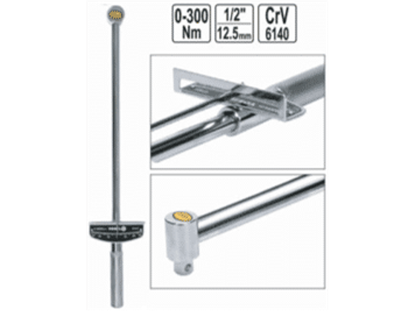 Llave dinamométrica tipo flecha, viga, puntero o péndulo de 1/2