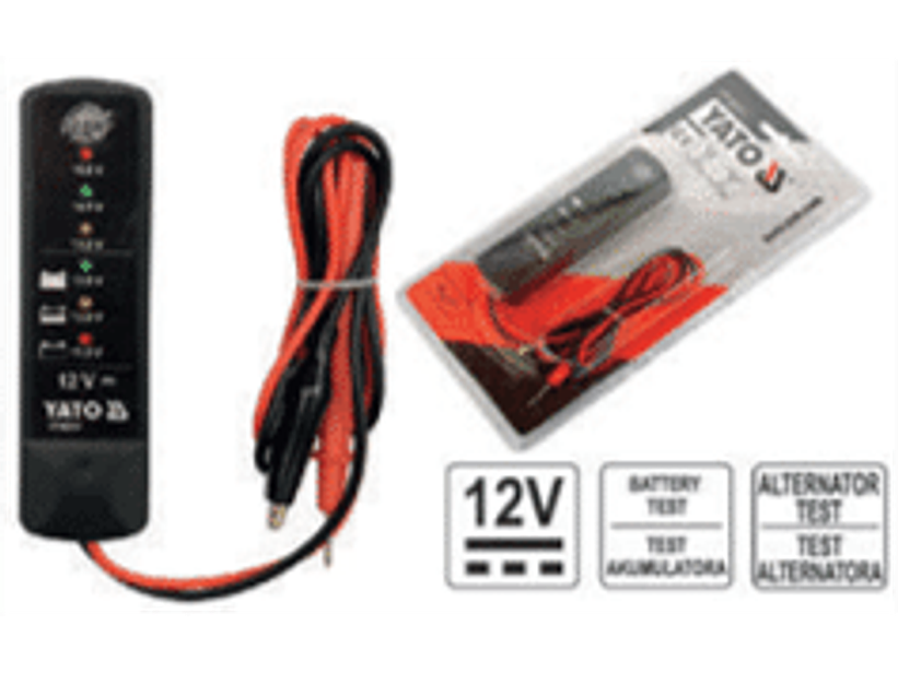 Probador de batería y alternador 12 V