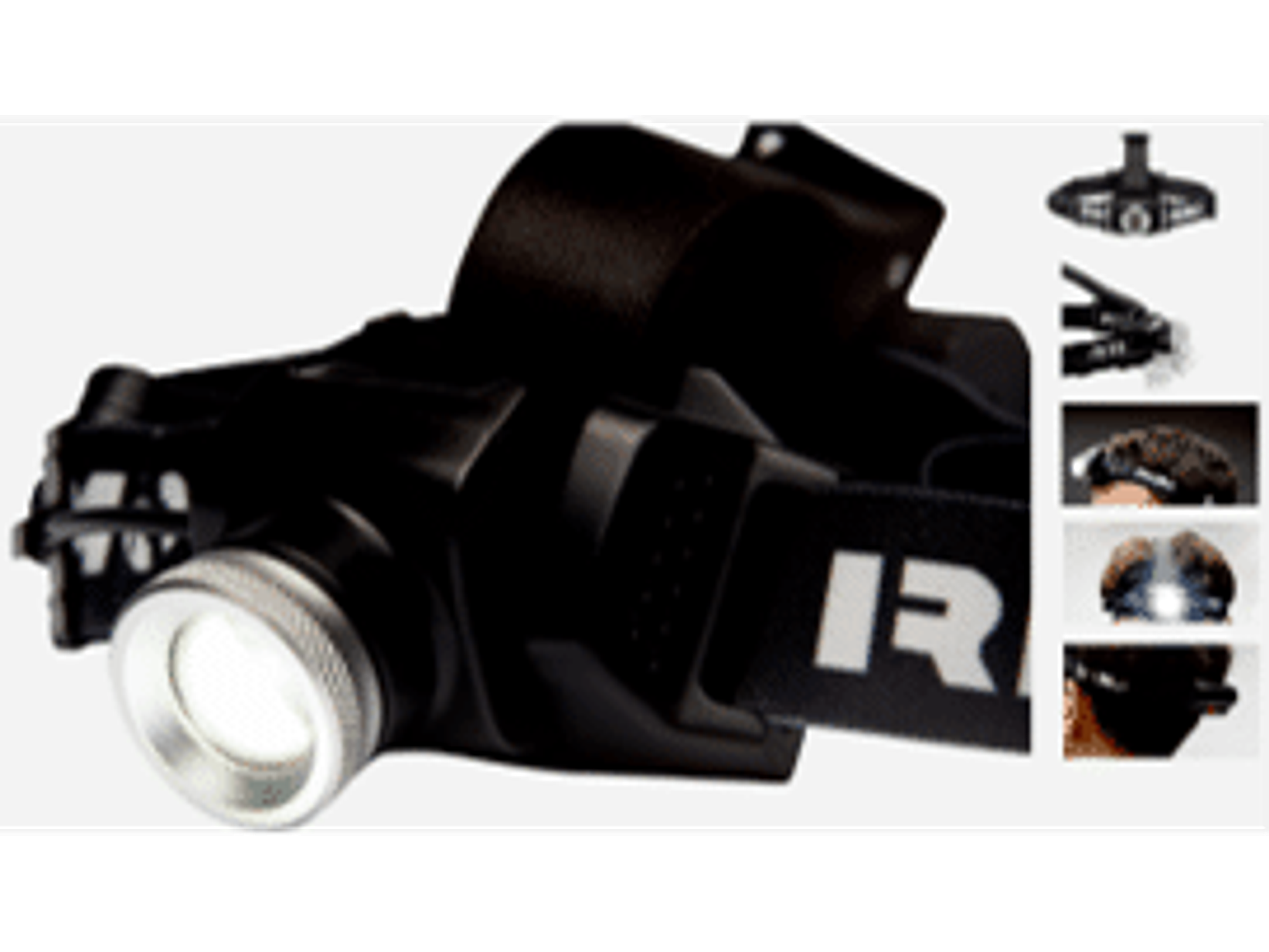 Linterna recargable para la cabeza