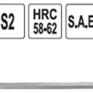 Llave allen extra larga con bola 3/32