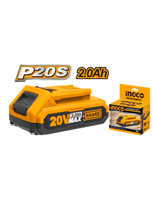 BATERIA INGCO 20V DE LITIO ADAPTABLE Voltios: 20V Bateria iones de litio 2