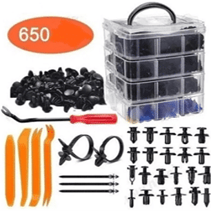 KIT CON 650 PIEZAS (BROCHES Y DESMONTADORES)