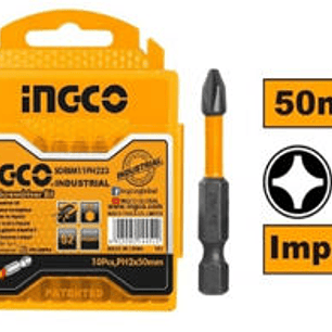 JUEGO DE 10 PUNTAS DE ALTO IMPACTO PUNTA PH2- 50 MM