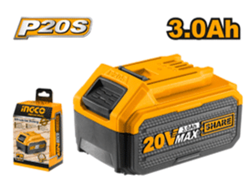 BATERIA INGCO ION DE LITIO 20V 3,0Ah Batería iones de litio 3