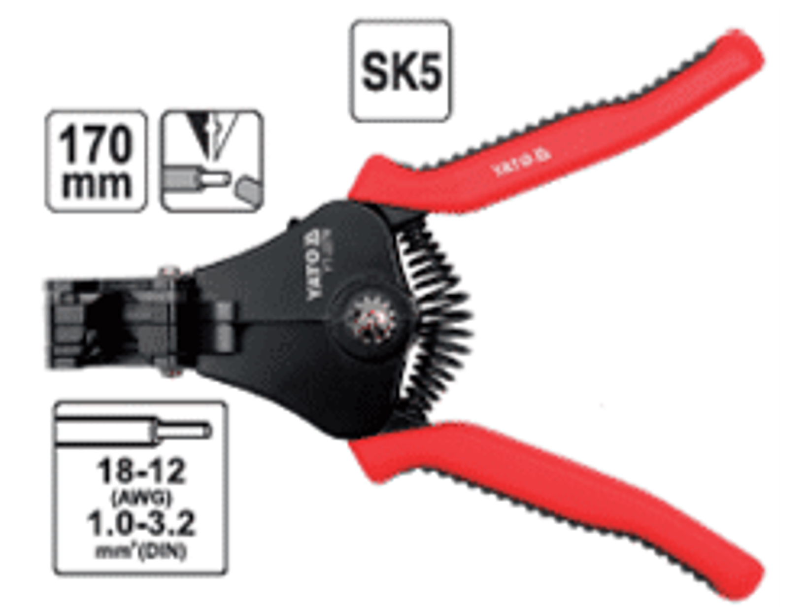 Alicate pelacables automático 170mmL