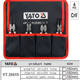 Juego de 4 alicates para seguros 7