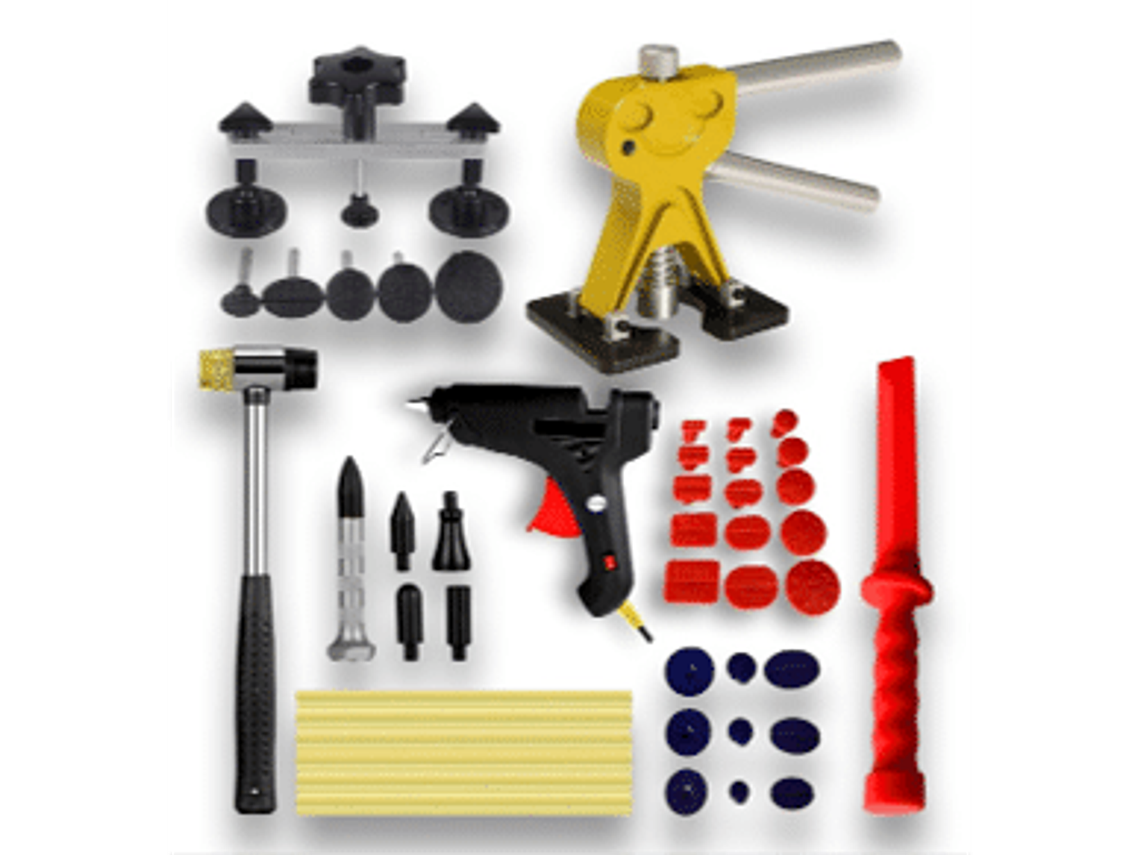 Set de 45 piezas para sacar golpes y desabollar