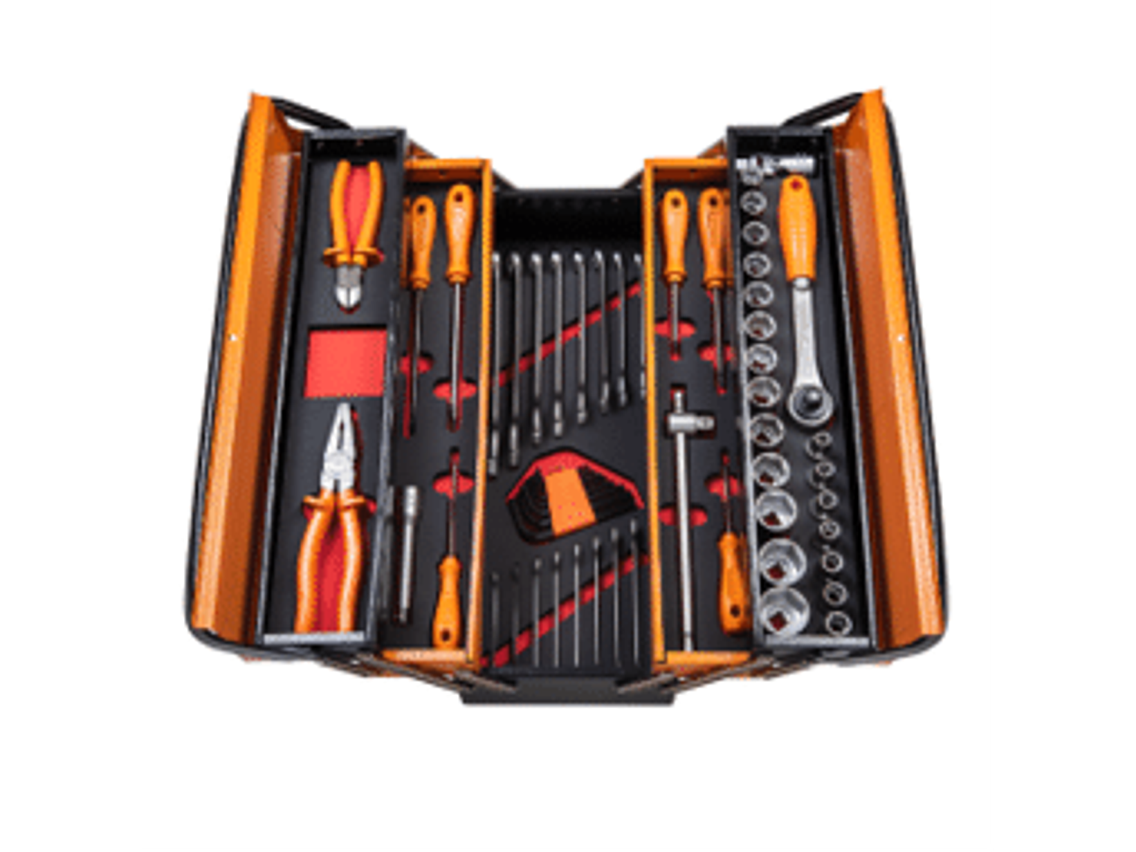 CAJA CON 57 HERRAMIENTAS 5 DIVISIONES CON CONTROL TOOLS DE FOAM