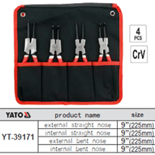 Juego de 4 alicates para seguros 9