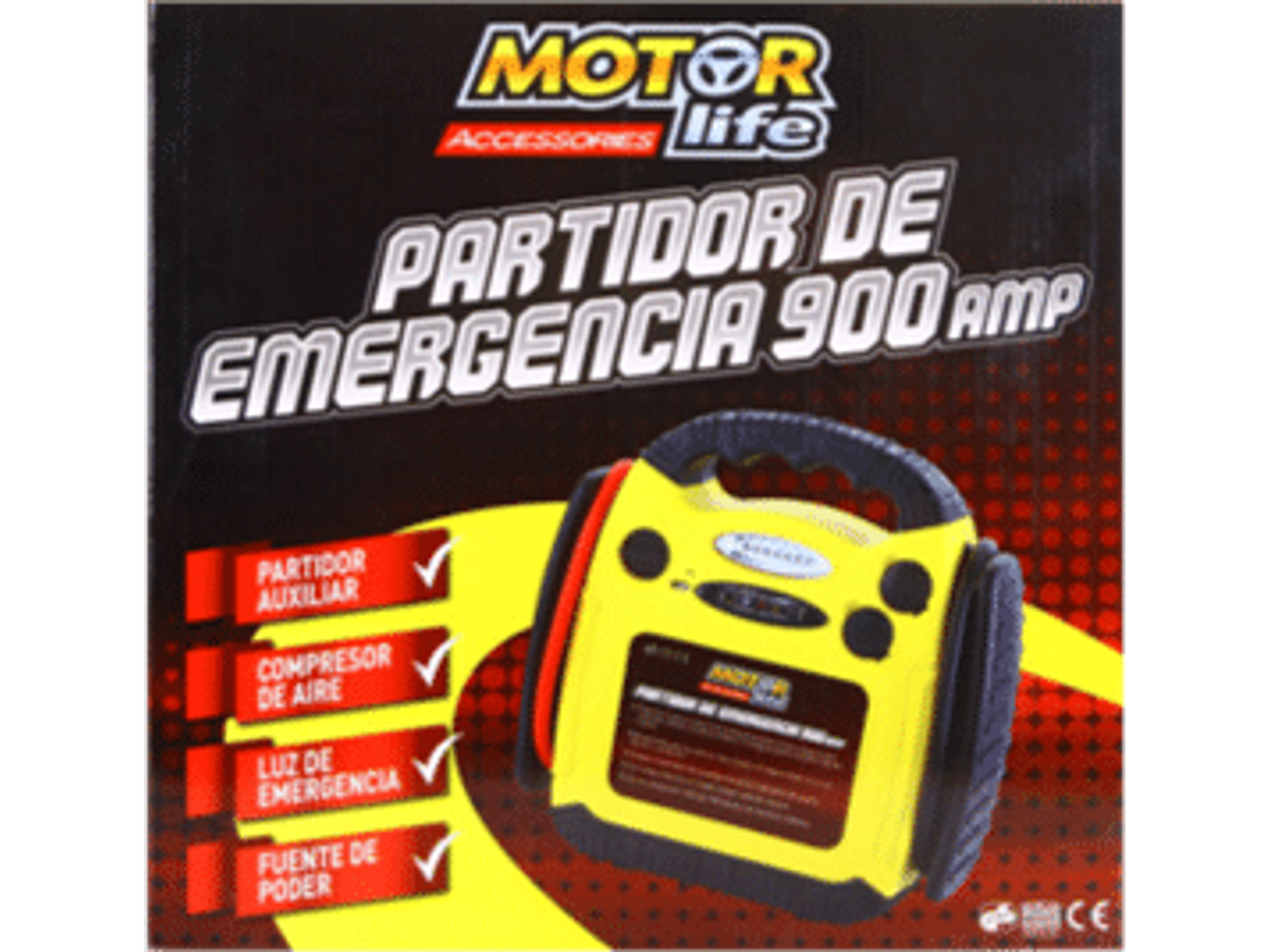 PARTIDOR DE EMERGENCIA MOTORLIFE 900A 4 FUNCIONES