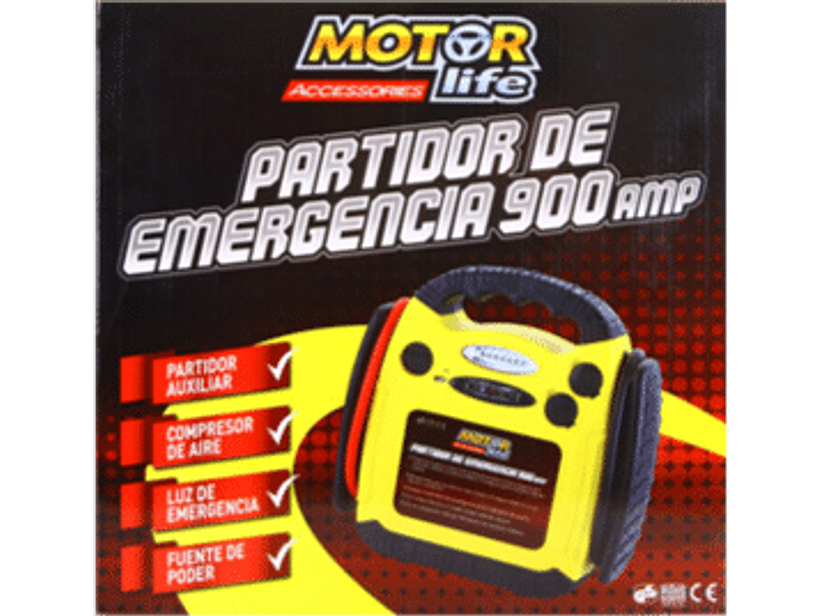 PARTIDOR DE EMERGENCIA MOTORLIFE 900A 4 FUNCIONES