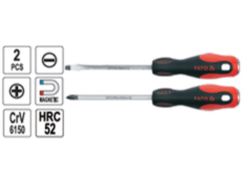 Juego de destornilladores para golpe paleta y cruz