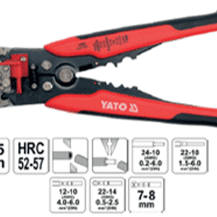 Alicate pelacables multifuncional 205mmL Rango de cables 0,5 - 2,6 mm