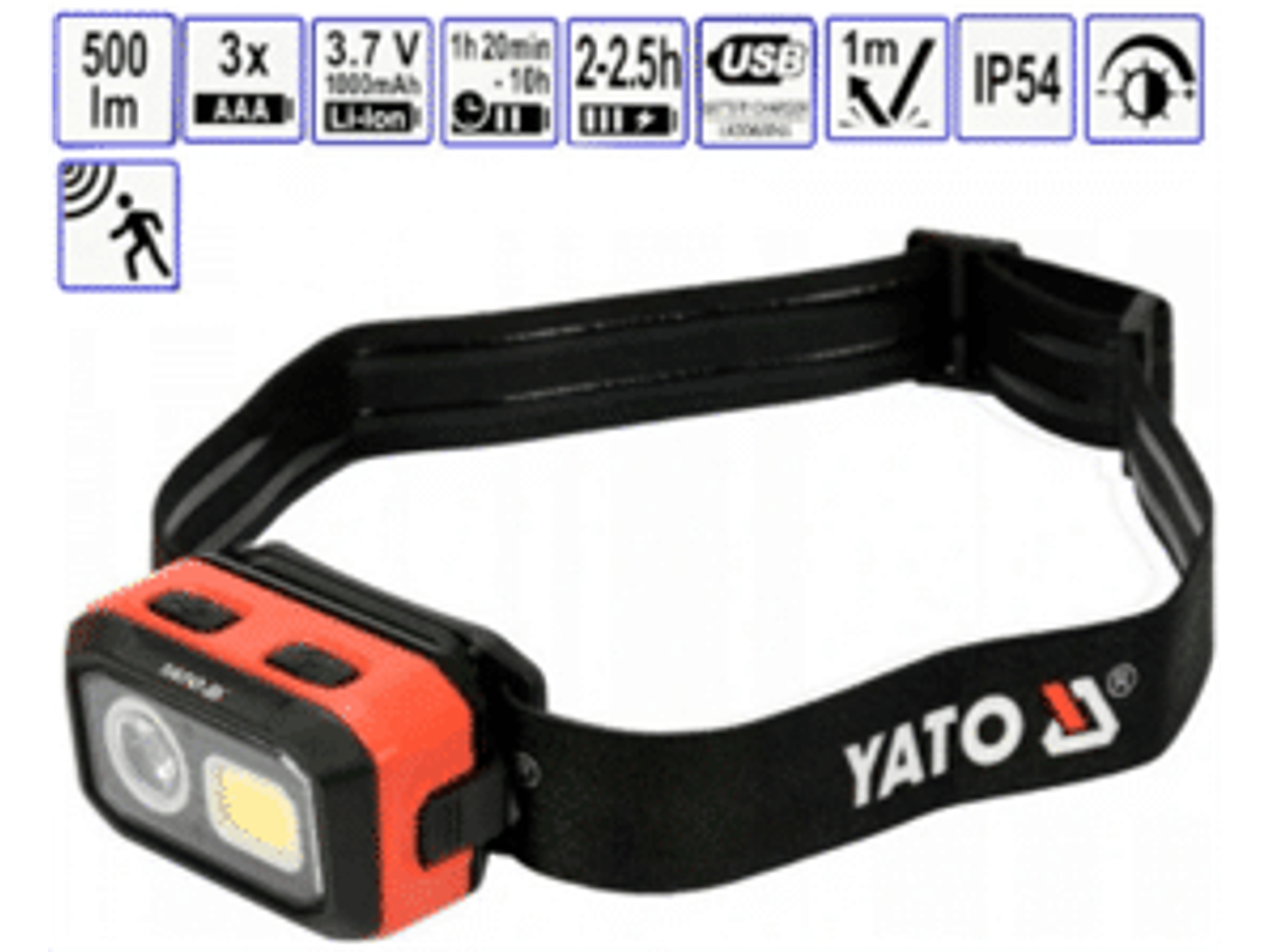 Linterna frontal recargable cuenta con 2 tipos de LED, que pueden utilizarse para diferentes aplicaciones