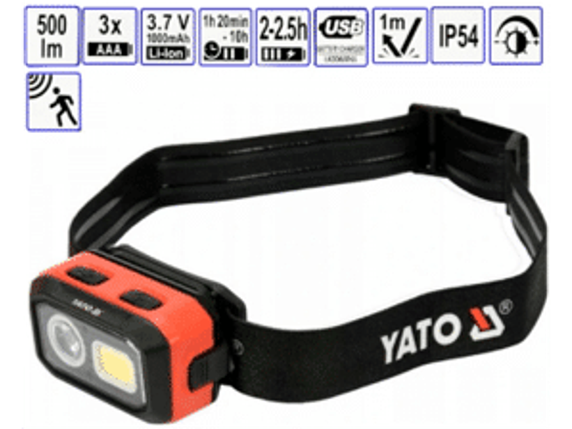 Linterna frontal recargable cuenta con 2 tipos de LED, que pueden utilizarse para diferentes aplicaciones