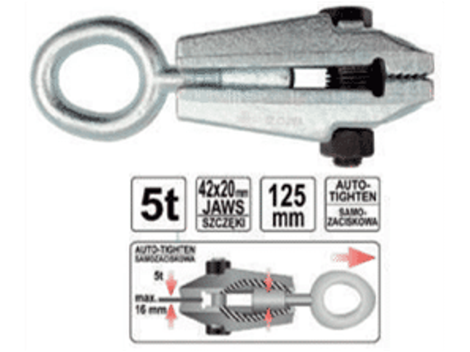 Pinza para desabollar