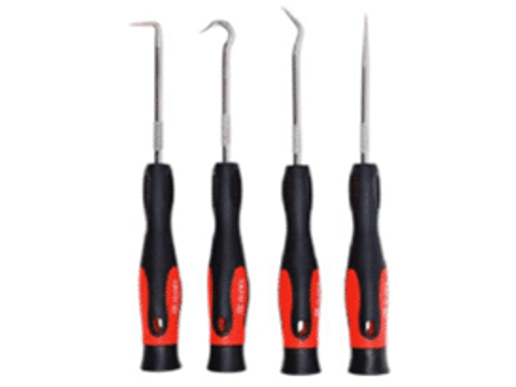 Juego de 4 mini ganchos para sacar retenes, chavetas, golillas con puntas endurecidas y cromadas