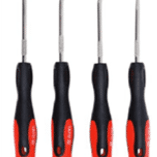 Juego de 4 mini ganchos para sacar retenes, chavetas, golillas con puntas endurecidas y cromadas