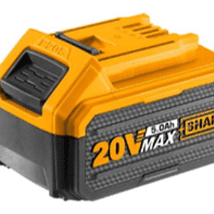 BATERIA INGCO ION DE LITIO 20V 5,0Ah INDUSTRIAL   Voltios: 20V Batería iones de litio 5,0 Ah LED indicador potencia de batería Adecuado para múltiples herramientas 20V