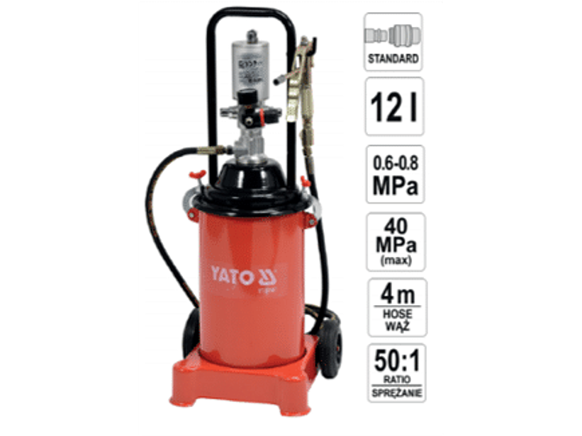 Bomba neumática movil de engrase