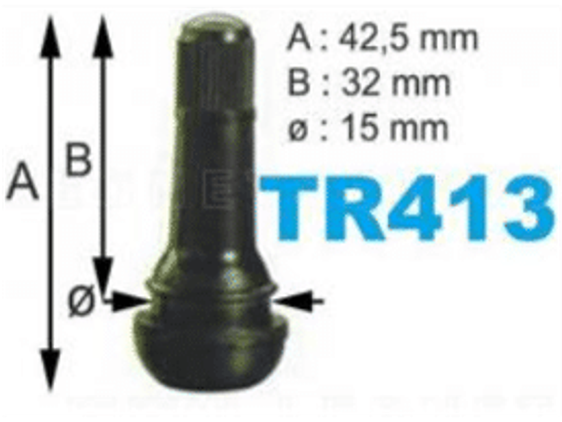 Válvula para neumático tubular TR-413