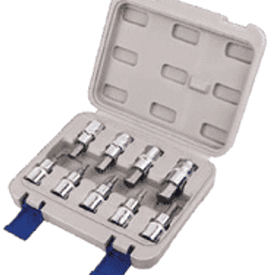 JUEGO 9 DADOS CON PUNTA 1/2” ALLEN