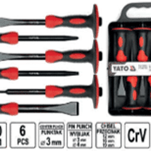 Juego de cinceles y formones, 6 piezas