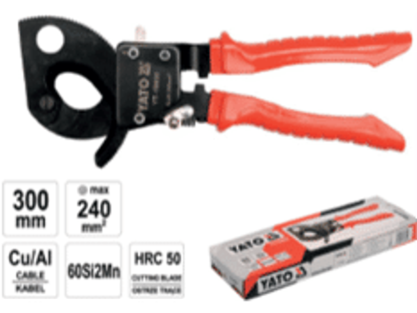 Alicate corta cables tipo trinquete heavy duty