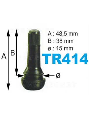 Válvula para neumático tubular TR-414