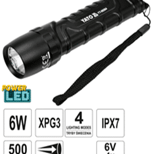 Linterna con carcasa de aluminio duradero (aleación anodizada 6063 T6)