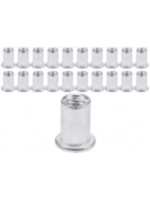 Set 20 tuercas de aluminio M3