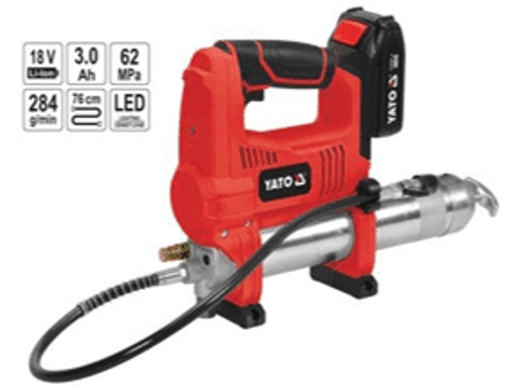 Pistola inalámbrica de engrase