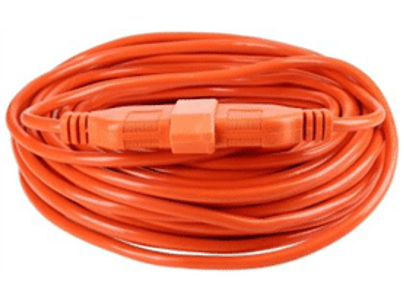 Alargador eléctrico naranjo 20 metros