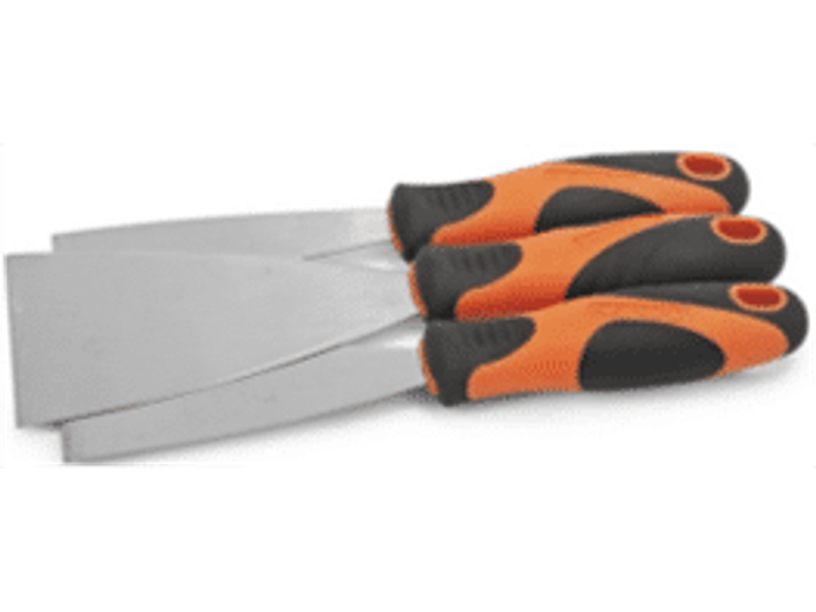 Juego de 3 espátulas con mango antideslizante, medidas : 30 - 50 - 80 mm