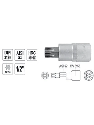 Dado Torx de 1/2