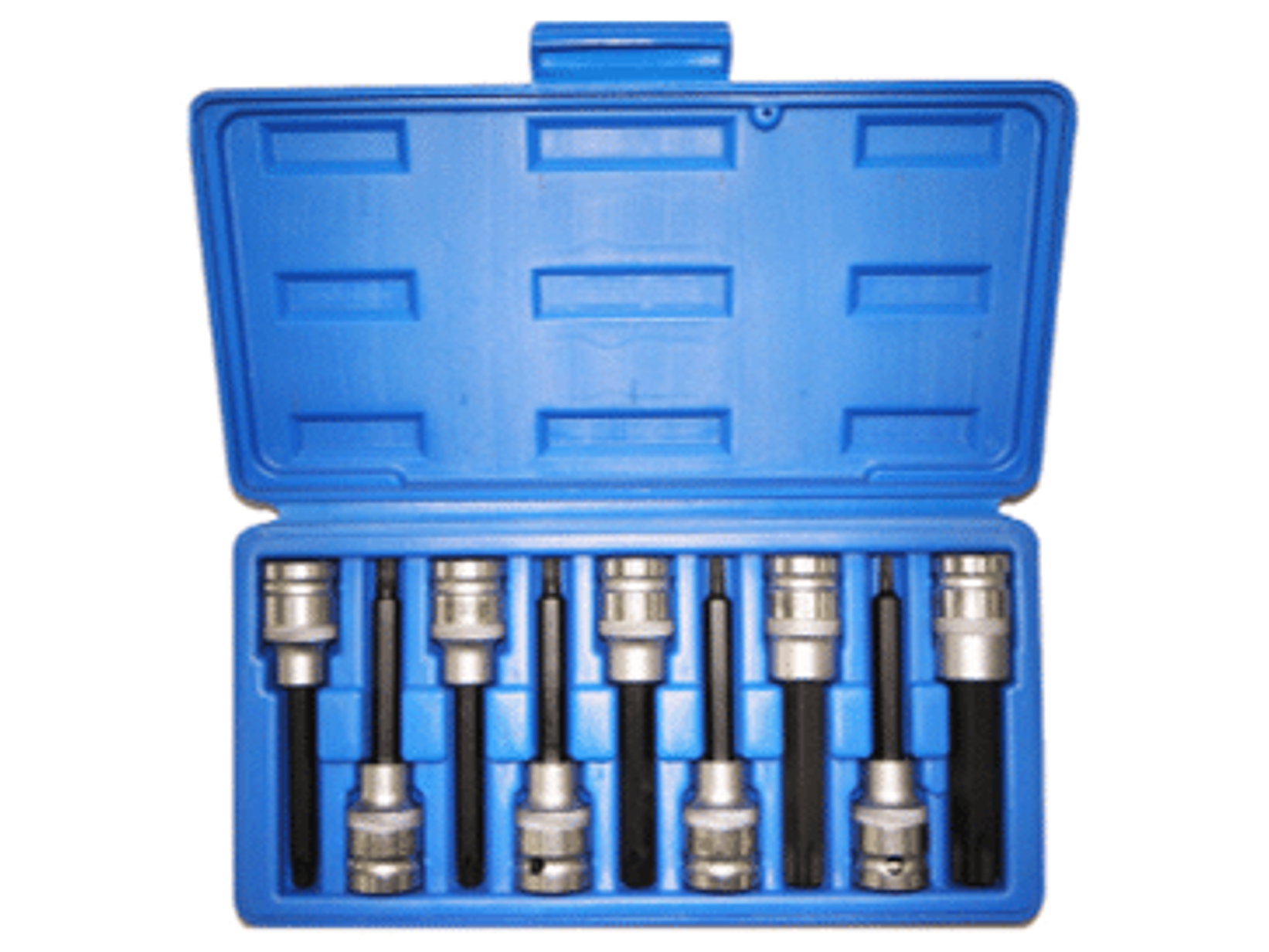 Juego dados torx macho largos 9 piezas