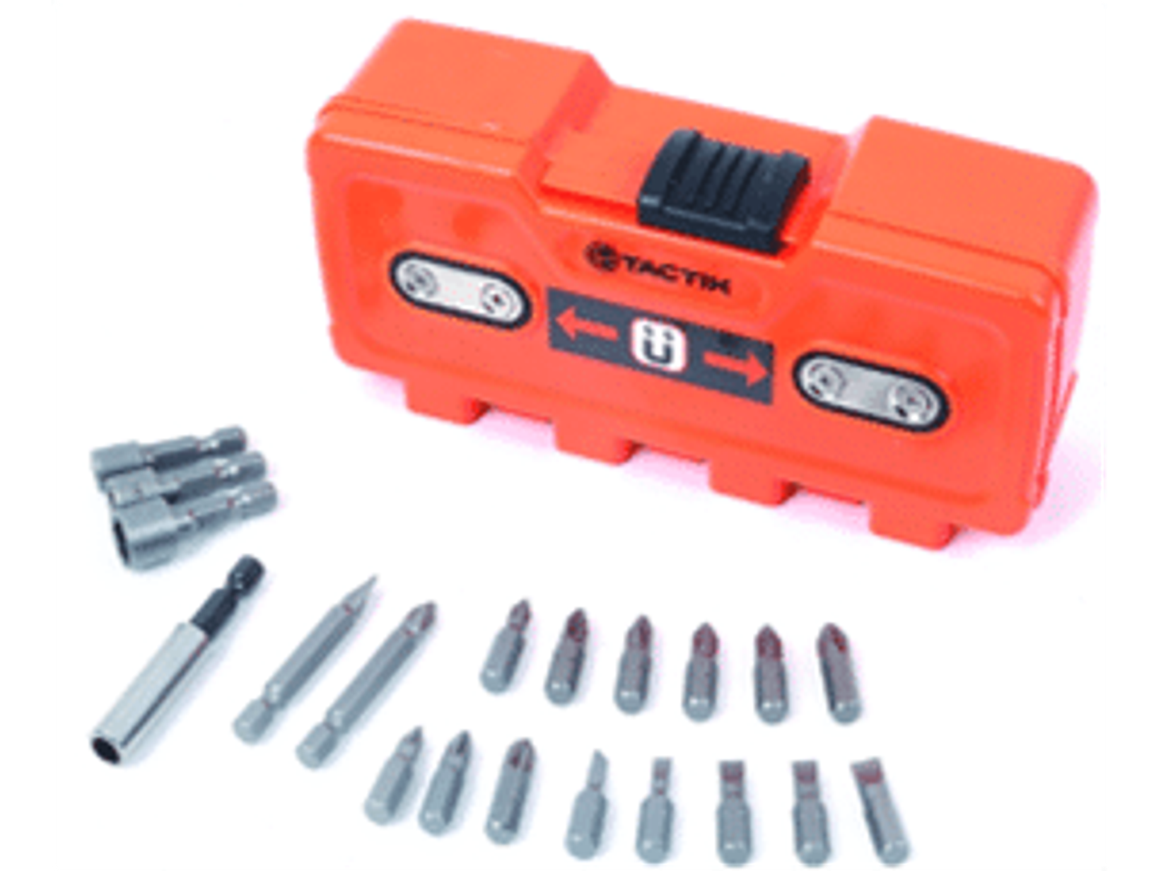 JUEGO DE PUNTAS Y ADAPTADOR 21 PZAS. C/CAJA MAGNETICA.