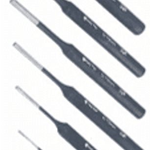 Set de 6 botadores. 150 mm largo.