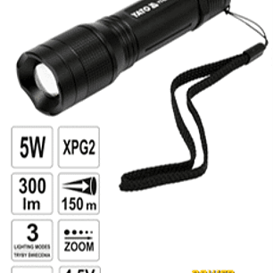 Linterna con carcasa de aluminio duradero (aleación anodizada 6063 T6)