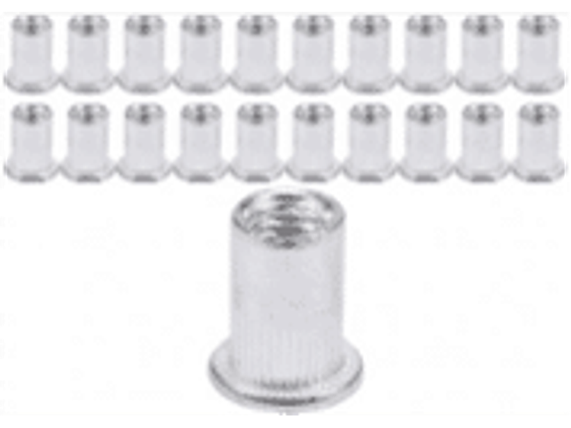 Set 20 tuercas de aluminio M5