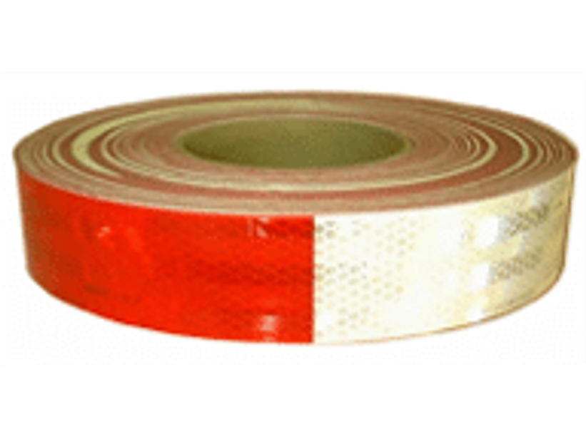Cinta reflectante ROJO / BLANCO DOT C2 rollo de 45 metros (50,8mm X 45,7 mts)