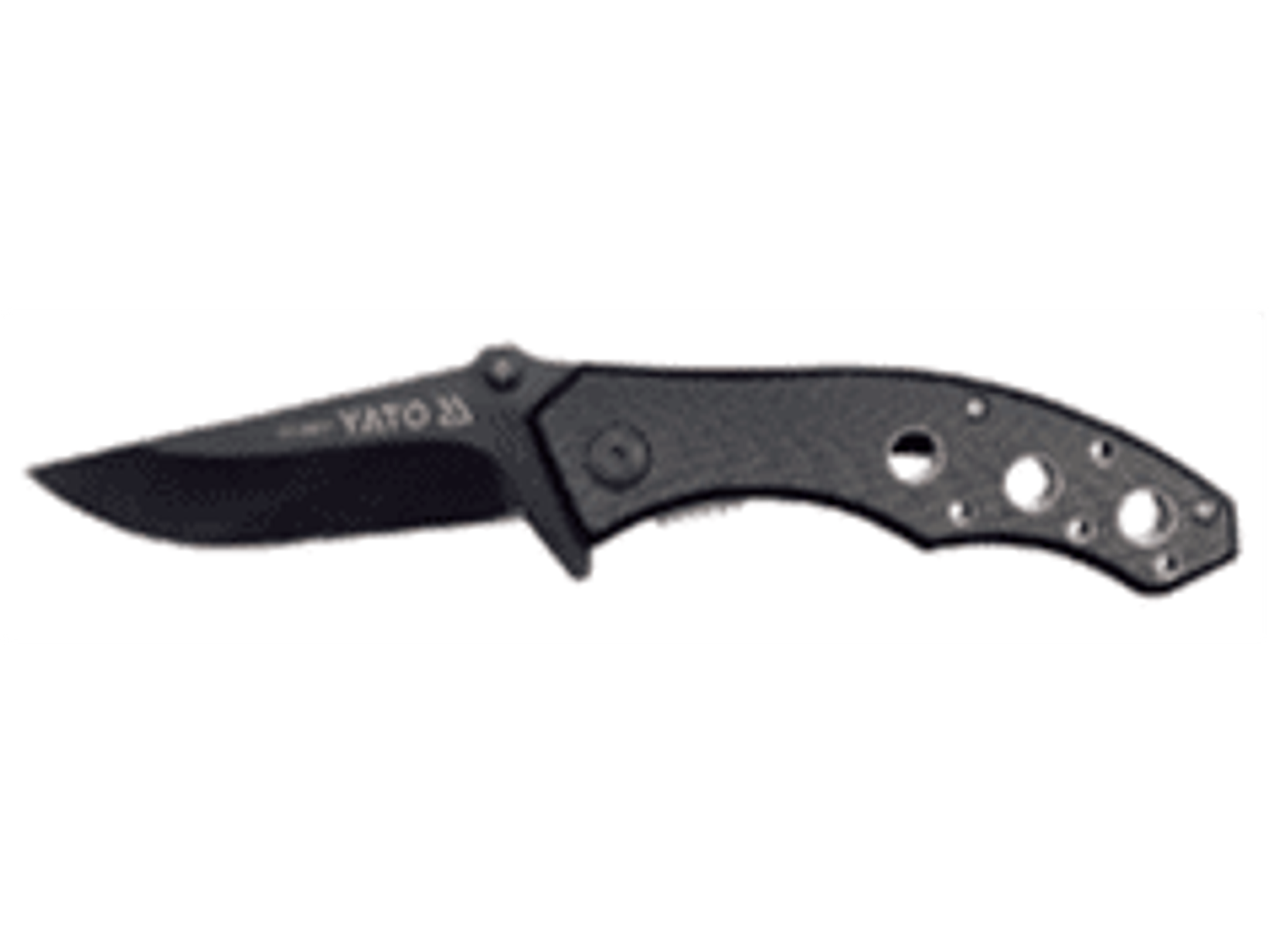 Cuchillo negro plegable 190 mm