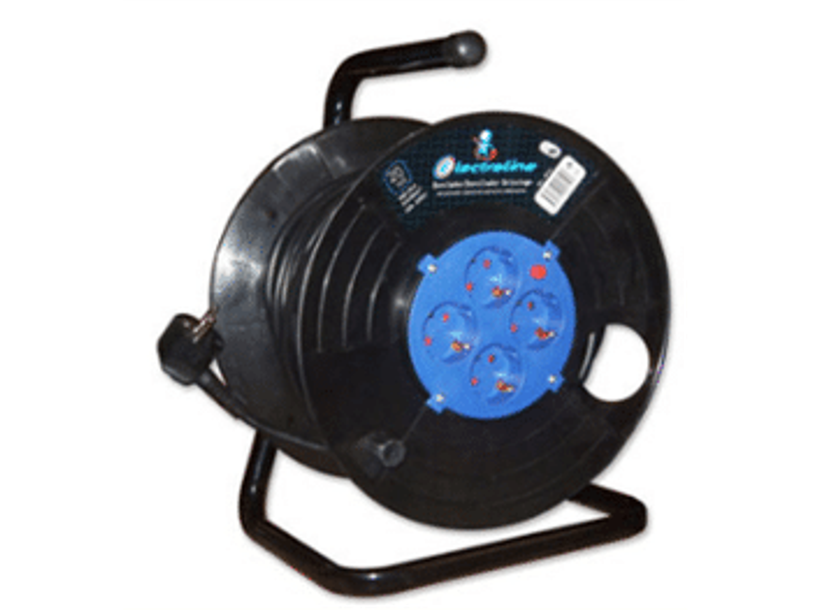 ALARGADOR TIPO CARRETE 4 ENTRADAS 16A 250V - 15 Mts C/ Protección y Certificación