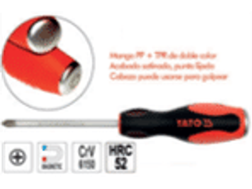 Destornillador cruz barra hexagonal de golpe PH3 x 200mm