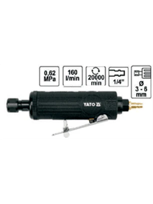 RECTIFICADOR NEUMATICO STANDARD DE 20000 RPM, PINZA DE 1/4