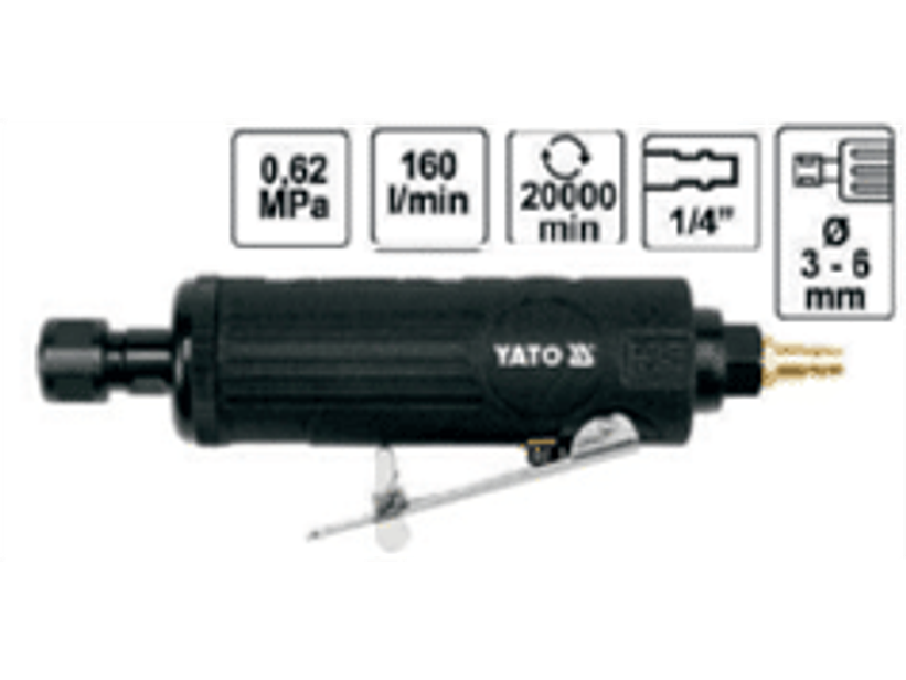 RECTIFICADOR NEUMATICO STANDARD DE 20000 RPM, PINZA DE 1/4