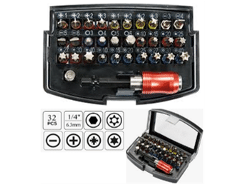 Juego de Puntas 32 Piezas 1/4